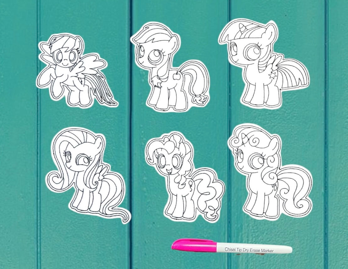 Reusable Dry Erase Coloring Set
