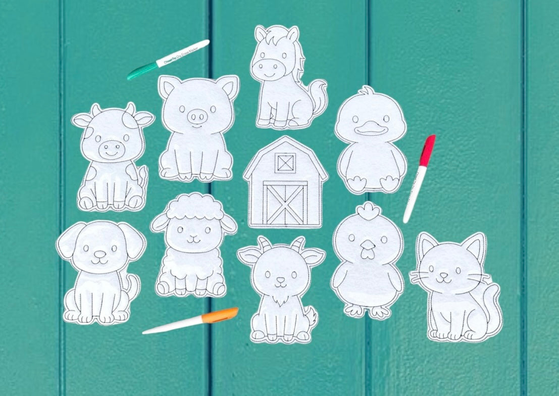 Reusable Dry Erase Coloring Set