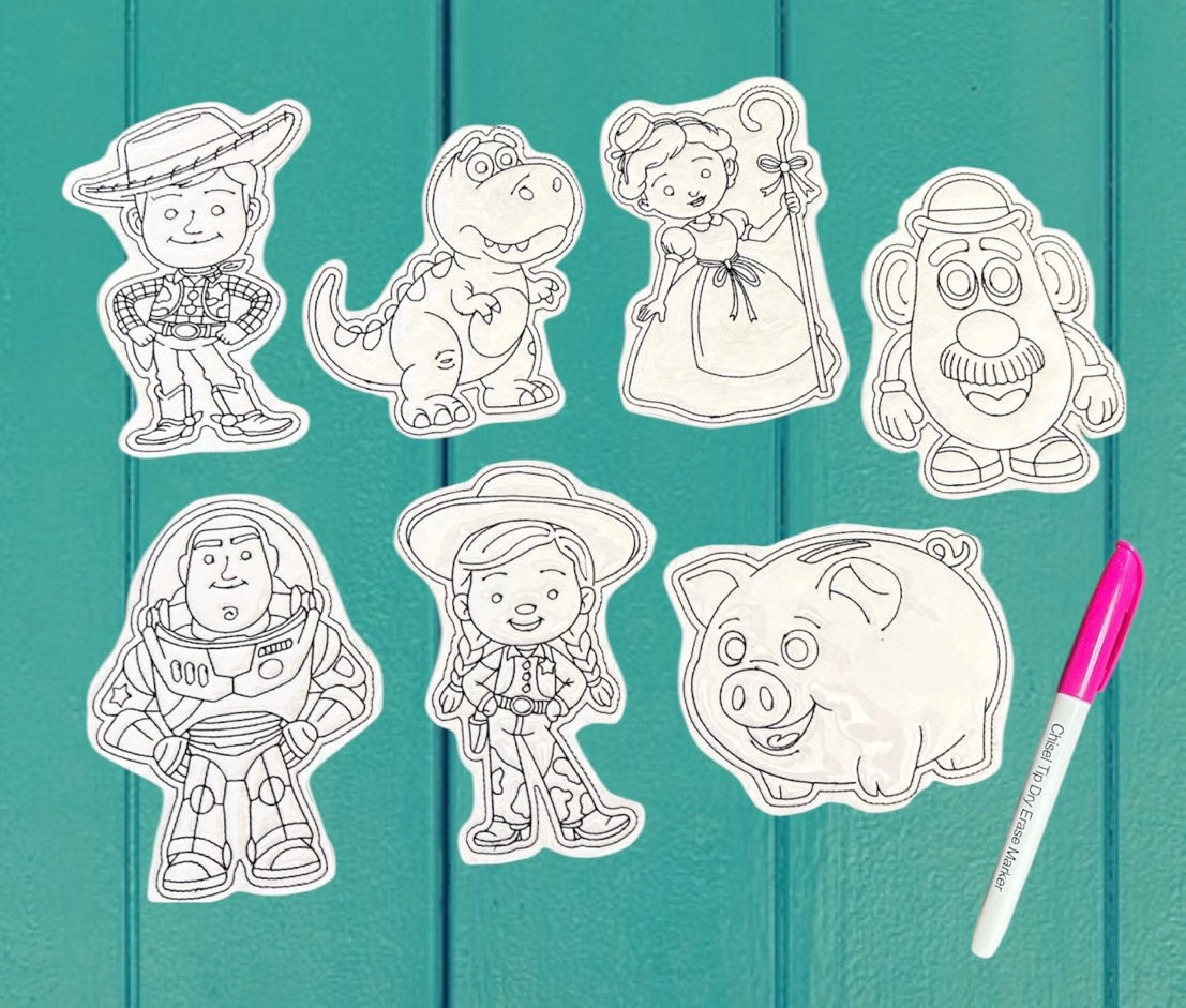 Reusable Dry Erase Coloring Set