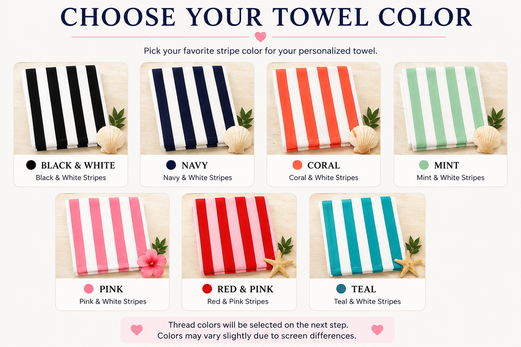 Personalized Beach Towels