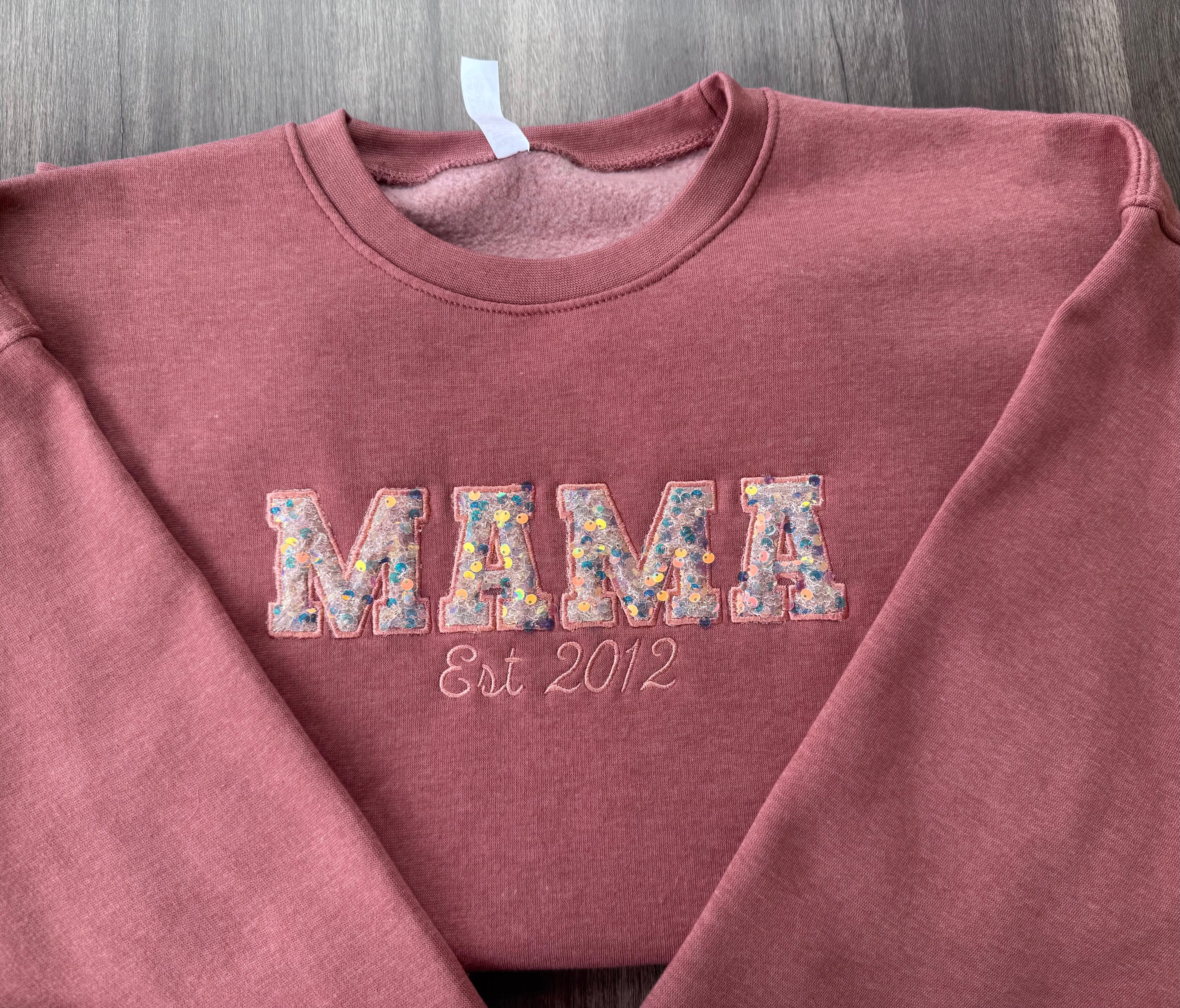 Sequin Appliqué Crewnecks
